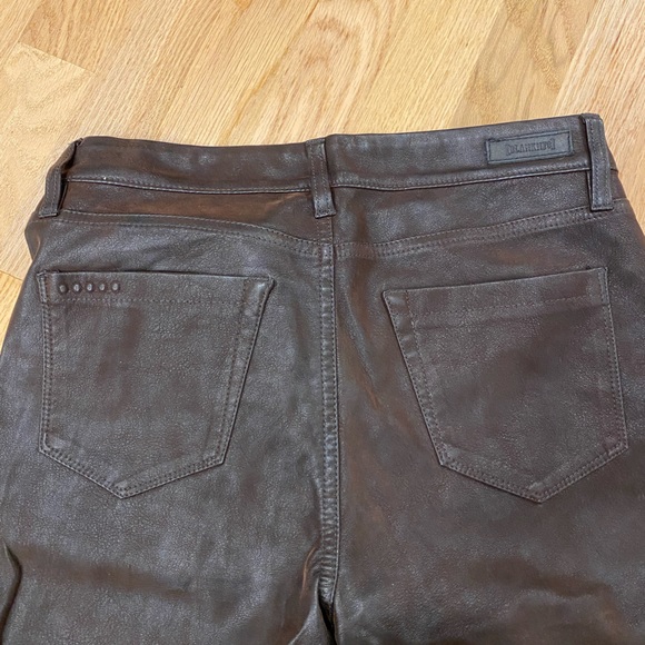 BlankNYC brown faux leather low rise pants size 27 - Picture 4 of 11